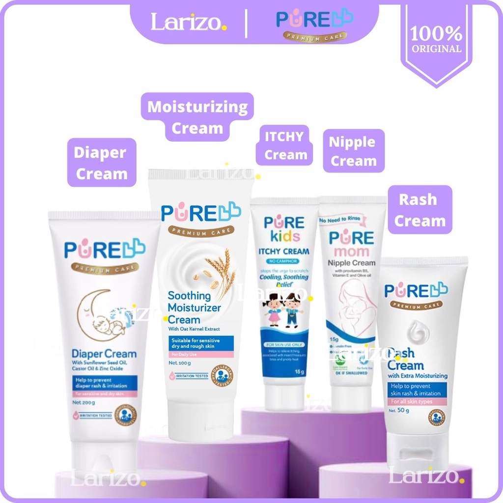 Jual Pure Baby Rash Cream Diaper Cream Nipple Cream PURE Soothing