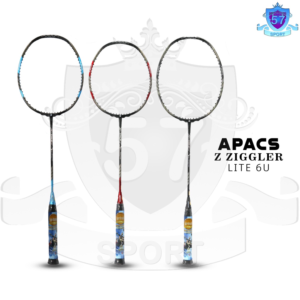 Raket Badminton Original Apacs Z Ziggler Lite 6U Bonus Senar dan Tas