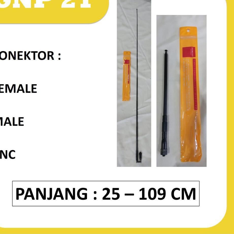 Menarik Antena GNP 21 super stik tekuk, diamond baofeng terbaik tarik panjang stick ht BNC female ma