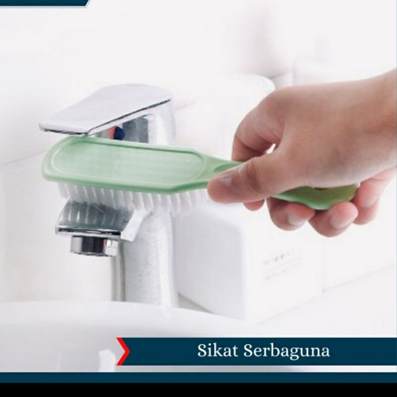 Sikat Gagang Bulu Pembersih Sepatu Sandal WC Serbaguna