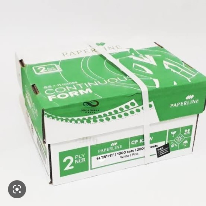 

KERTAS CONTINUOUS FORM 14 7/8 X 11" 2PLY - PAPERLINE