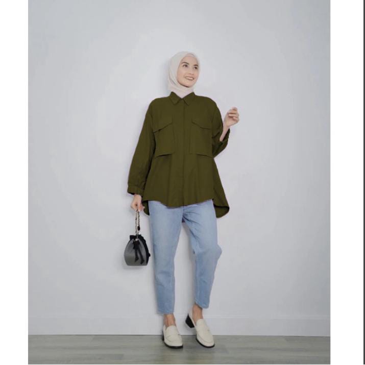 PUTRI TOP BLOUSE SHAKILA TWILL
