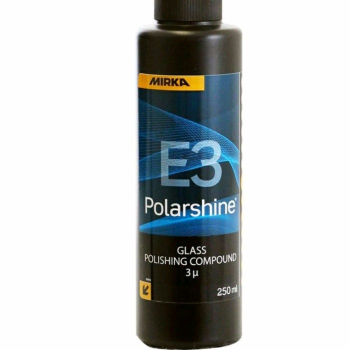 glass polishing compound mirka polarshine E3 kompoun baret kaca poles - 250ml