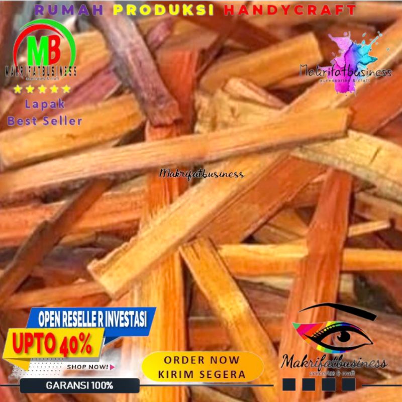 

100 Gram KAYU SECANG Bentuk TATALAN ACAK Bahan Teh Herbal Alami