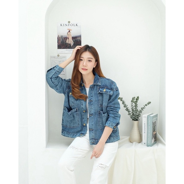 Emma Pocket Jaket Jeans