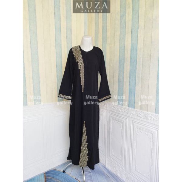 MUZA ABAYA HITAM TURKEY GITAR (BUSUI)