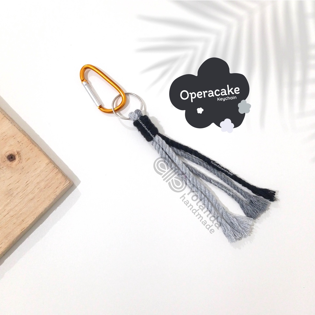 [TERMURAH] Macrame KEYCHAIN atau BAG CHARM OPERACAKE Handmade BY Yolanda| Premium |aksesoris tas| gantungan tas Lucu |model lucu |COD|