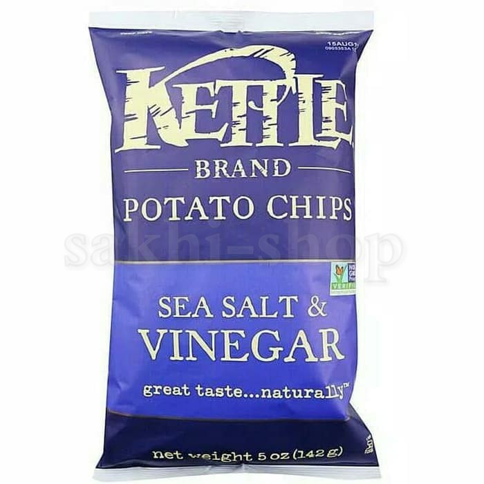 

Widyatmogrosir - Kettle Brand Potato Chips Sea Salt & Vinegar Snack Import 142G