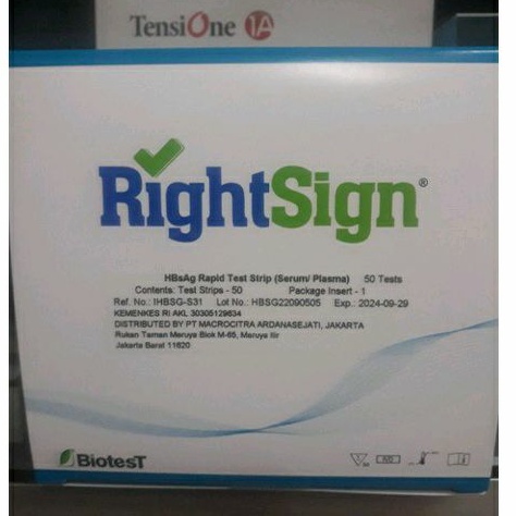 Hbsag Rapid Test Strip Biotest / Serum Plasma / Biotest