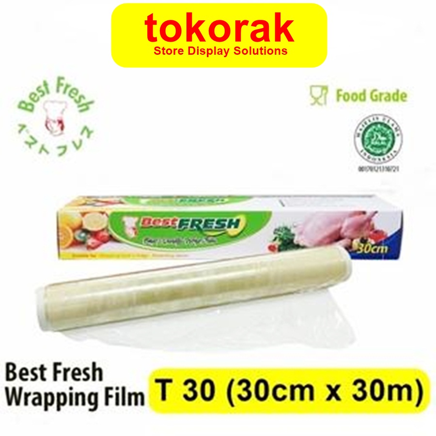 BESTFRESH PLASTIK WRAPPING FILM 30 CM x 30 M BEST FRESH MAKANAN