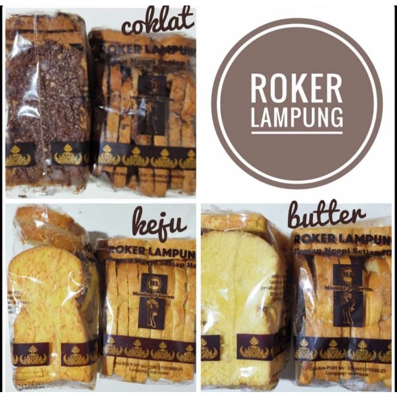 Jual Roker Roti Kering Lampung Monica (tersedia 3 rasa: keju, butter ...