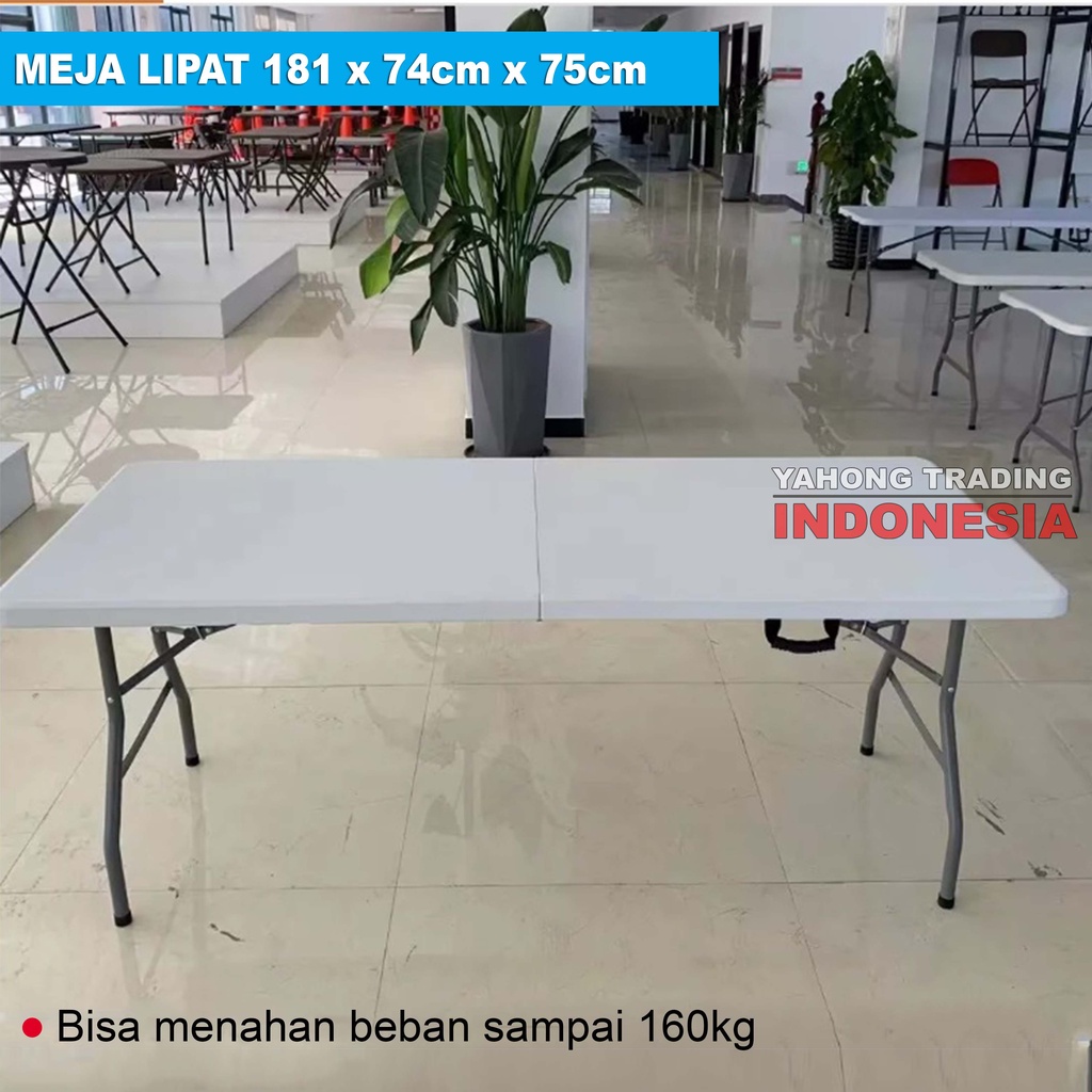 Jual Meja Lipat Panjang 181cm Meja Makan Belajar Komputer Serbaguna 181