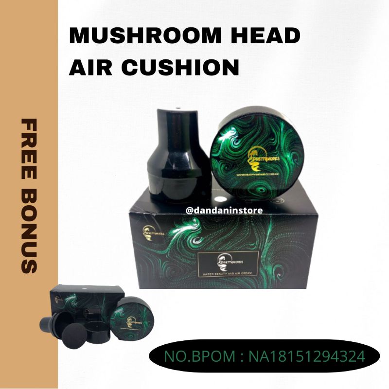 Free Bonus Mushroom Head Air BB Cushion Moisturizing Preettymores Sunisa CC Cream Fondation Alas Bedak Glowing Tahan Lama Original BPOM Original