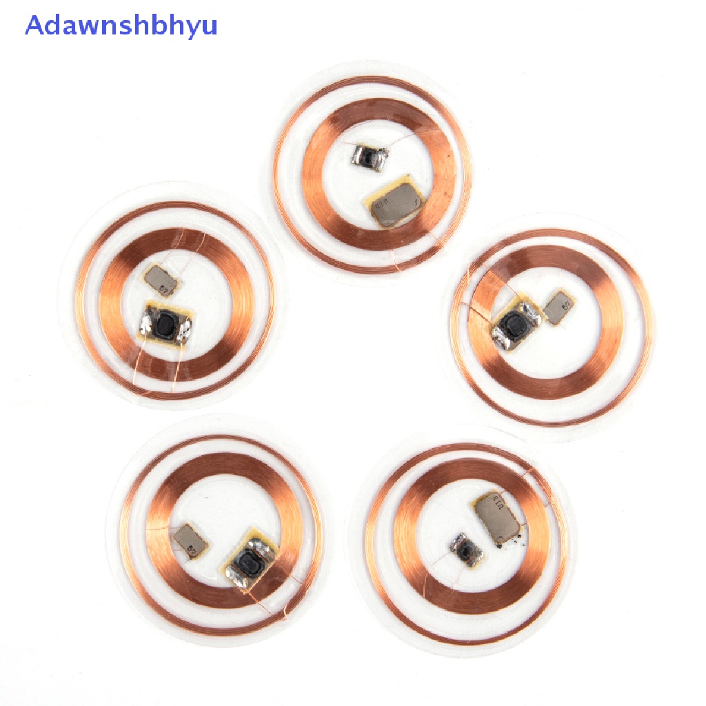 Adhyu 5Pcs 13.56Mhz UID 125Khz IC Card ID Ditulis Ulang Dapat Diganti Chip Keyfob RFID T5577 ID