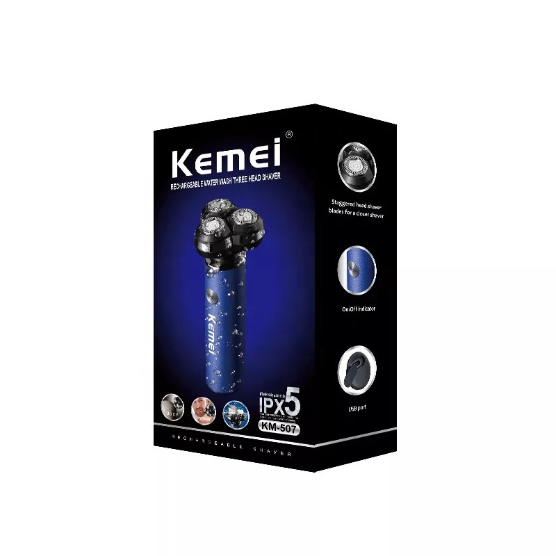 Kemei KM-507 Shaver Cukur Rambut Pencukur Jenggot Kumis