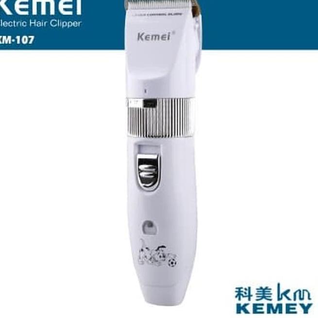 Harga Murah.. Kemei KM 107 Alat Cukur Bulu Hewan Anjing Kucing Pet Clipper Rechargeable Cukuran Keme