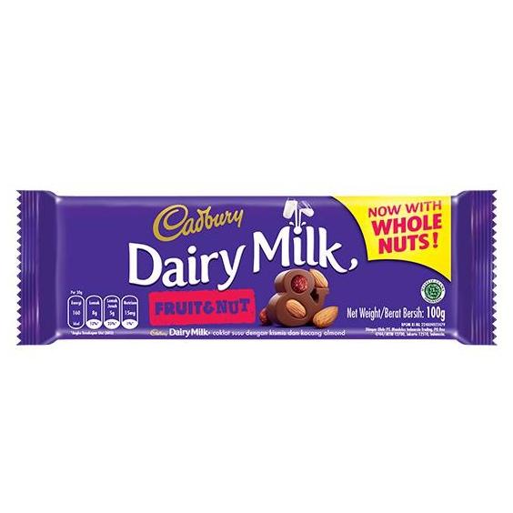 

Cadbury Dairy Milk Wholenuts Fruit & Nut 100 G