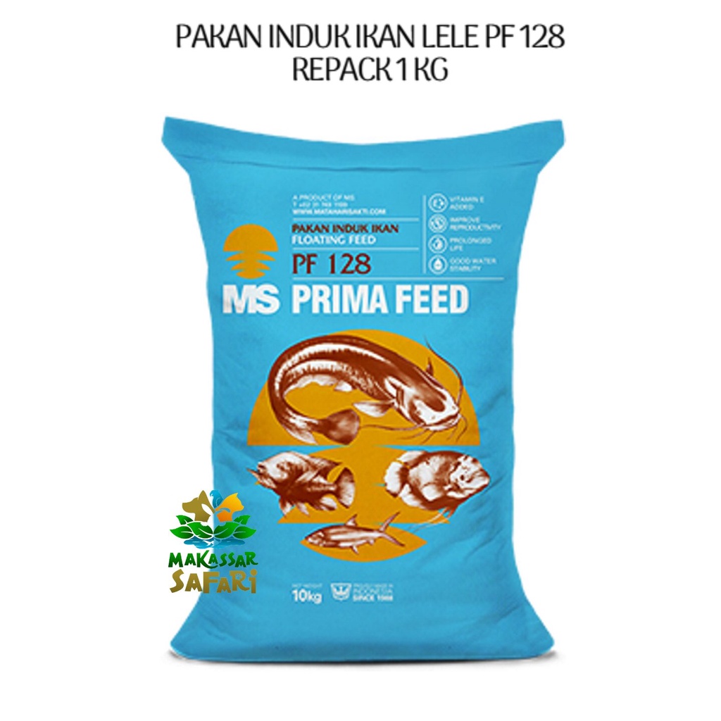 Pelet PF128 PF 128 Repack 1 kg 1kg Pakan Makanan Induk Ikan Lele Nila