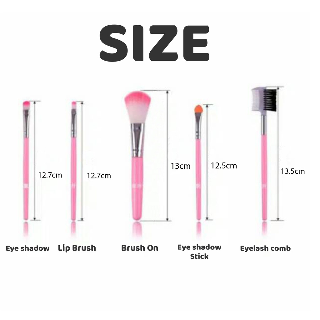 【 COD 】Kuas Set Make Up 8pcs Set Mini Travel MakeUp Brush halus lembut