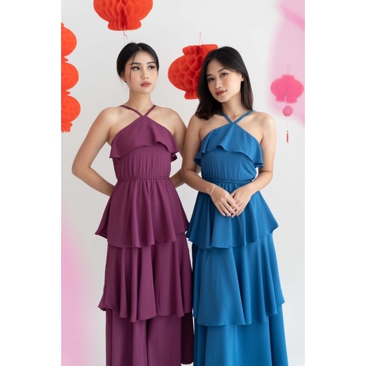 IWEARGRACIE - CRYSTAL DRESS / DRESS WANITA / MAXI DRESS / HALTER NECK DRESS