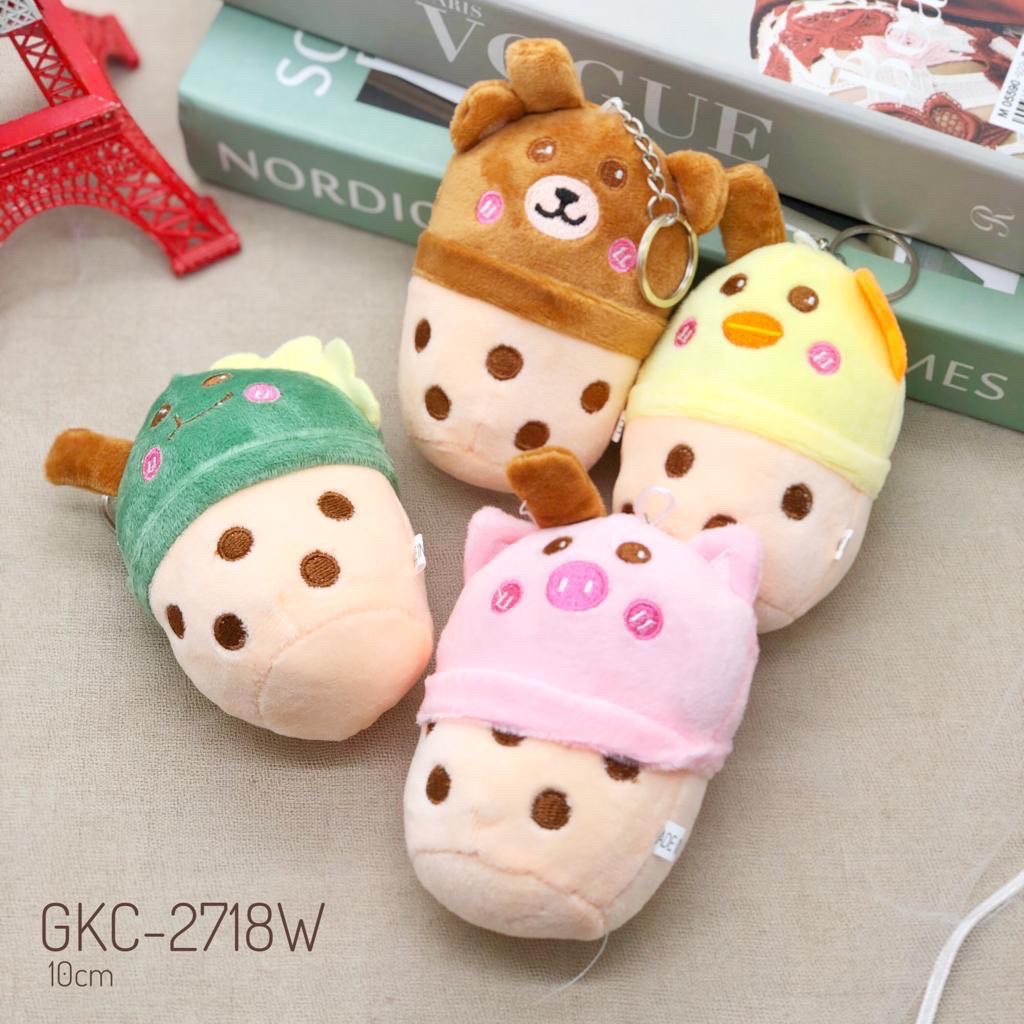 Gantungan kunci boneka boba animal doll import