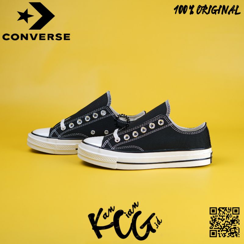 Converse Chuck Taylor 70S Low Black White 100% Original