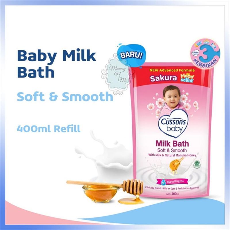 CUSSONS BABY MILK BATH  SOFTSMTH 400 ML