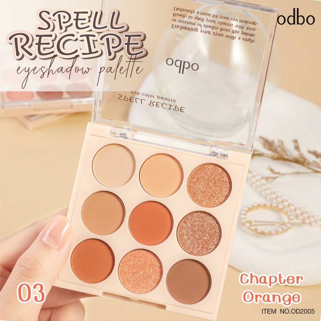 [TERMURAH] ODBO Spell Recipe Eye Color Palette | Eyeshadow Shimmer OD2005 | Browit.id