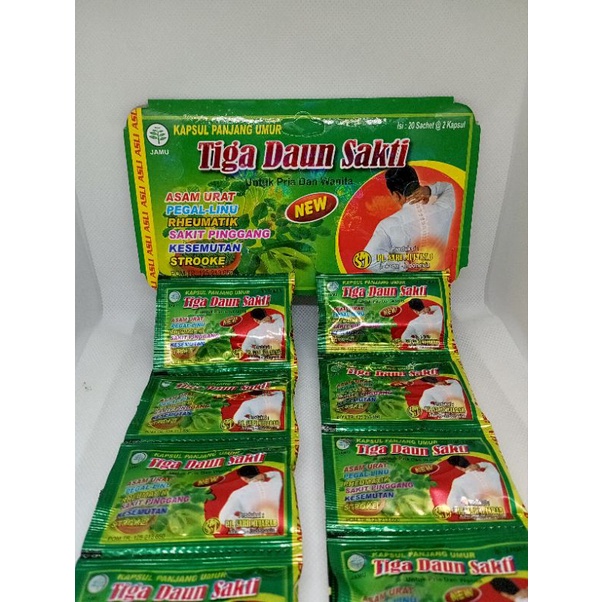 

TIGA DAUN SAKTI KAPSUL ASAM URAT ISI 20 SACHET 2 KAPSUL