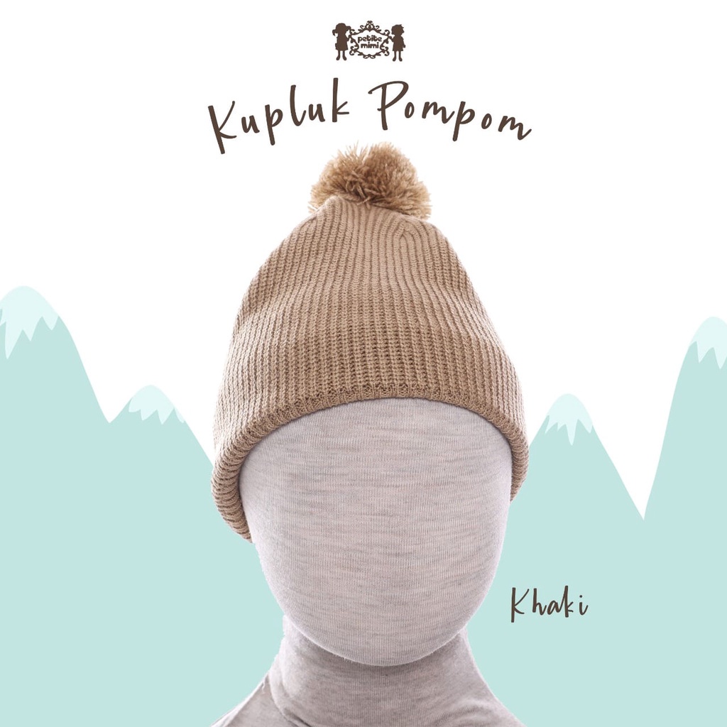 Petite Mimi Baby Hat Topi Kupluk Bayi PomPom Free Size