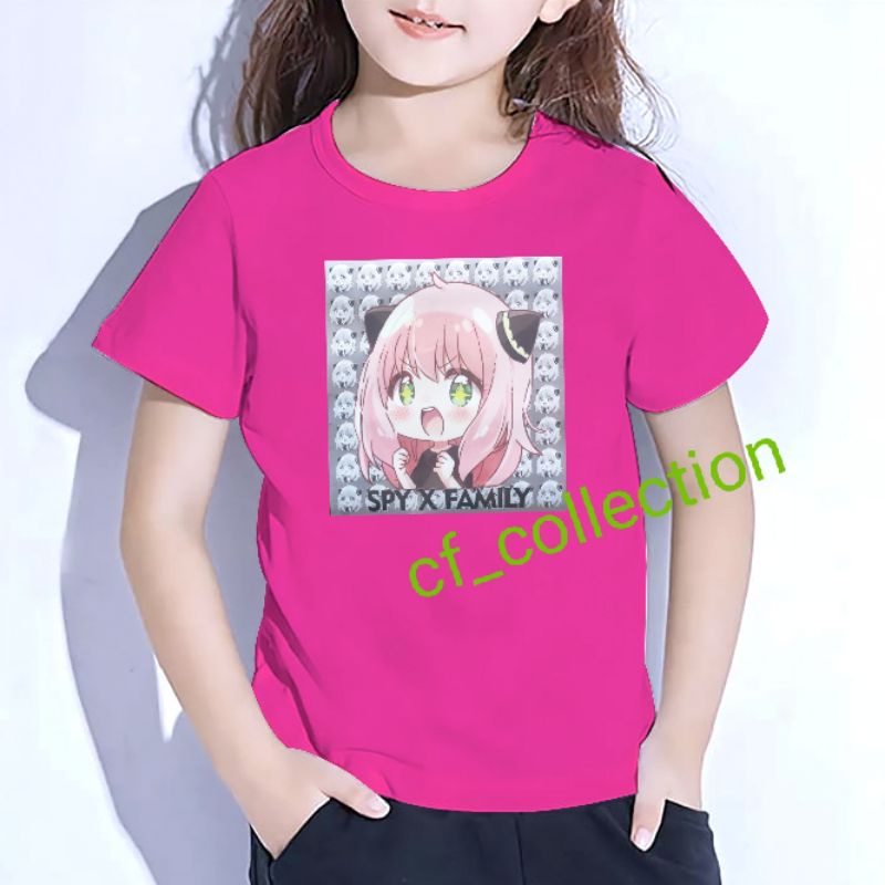 KAOS ANAK PEREMPUAN GAMBAR DTF PRESS 1 10 TAHUN