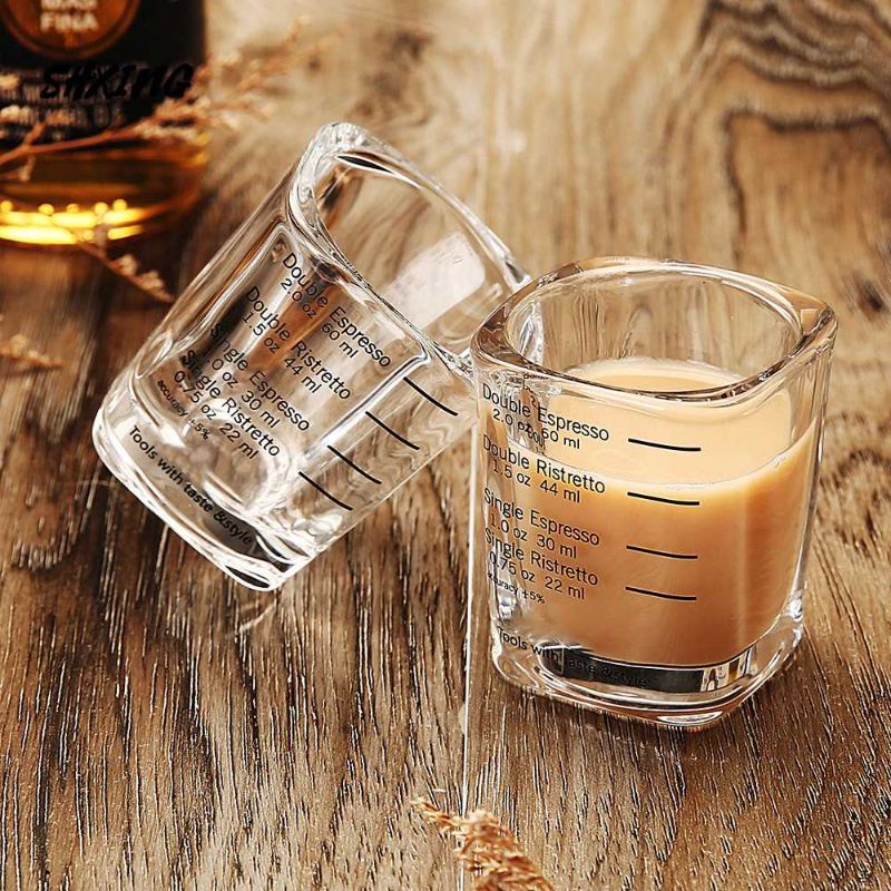 One Two Cups Gelas Kopi Espresso Shot Glass Coffee Mug Cup 60ml - MD20