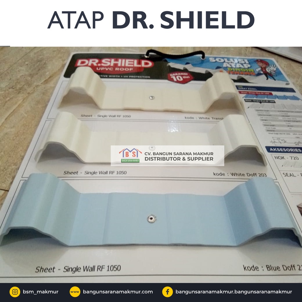 ATAP DR SHIELD SINGLE LAYER LEBAR 1 METER