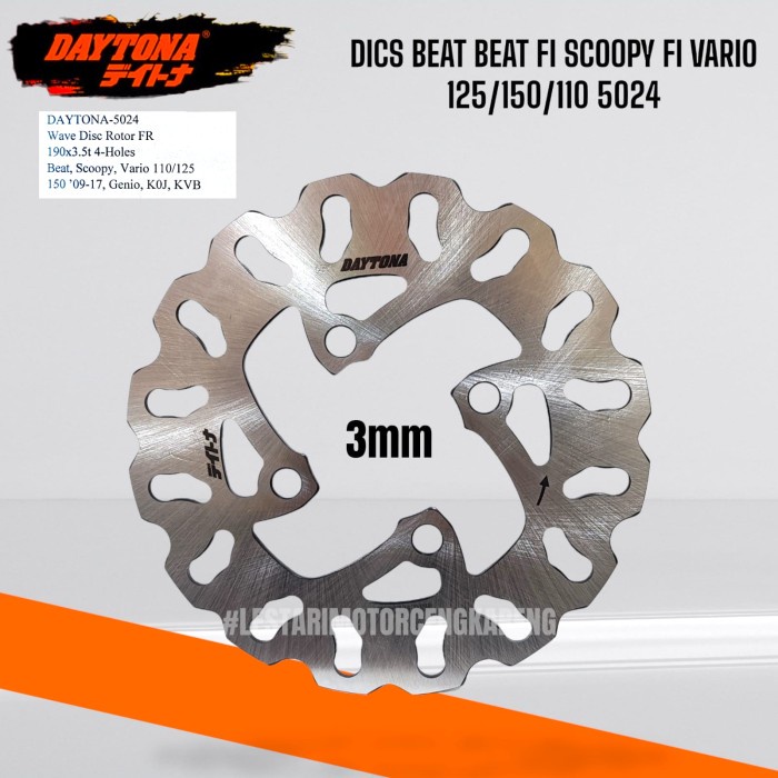 Piringan Cakram Depan Beat Vario 110 125 Scoopy Beat Pop Esp Daytona #Original