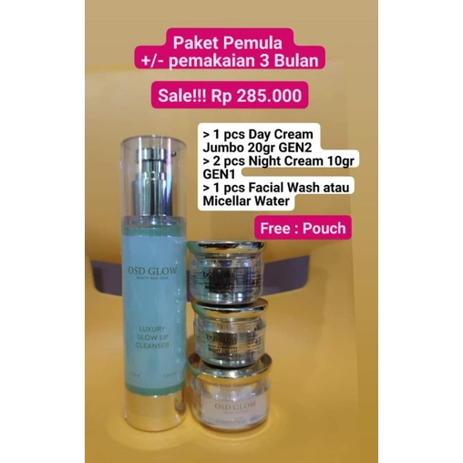 Paket Skincare OSD Pemula Jumbo Olla Skin Daily + admin Shopee