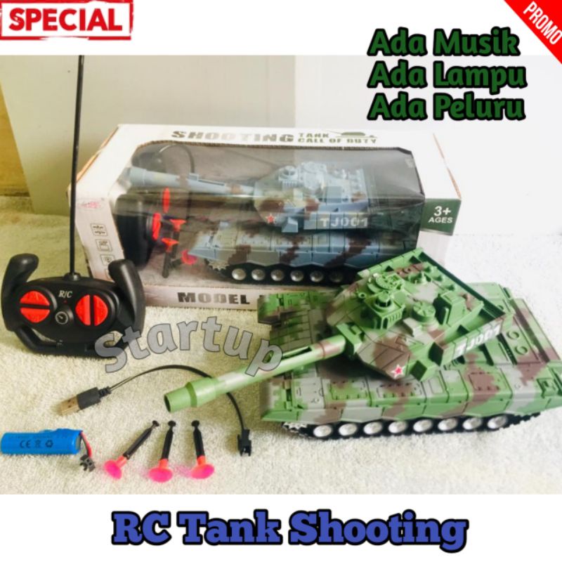 Mainan Remot Control Tank Militer LAND Cos Remote Tank Battle / Mainan Mobil Tank Remote Control
