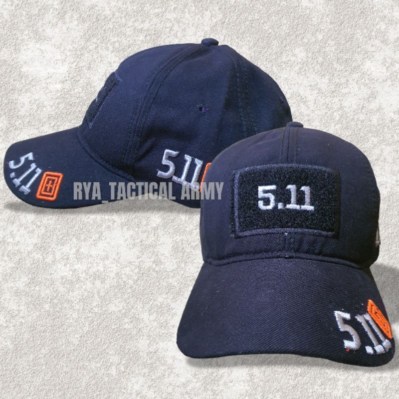 topi tactical caps bordir 511 timbul black/hitam | topi baseball tactical kanvas drill katun | topi 