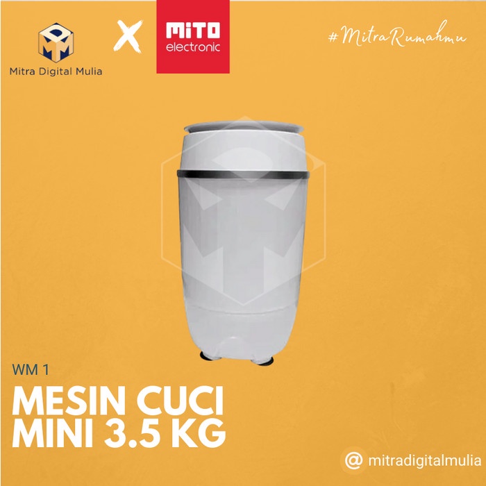 Mito WM-1 Mesin Cuci Mini 3.5 Kg