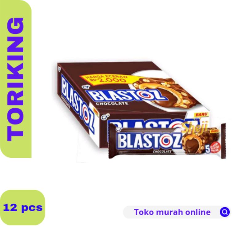 

BLASTOZ WAFER ROLL RASA COKLAT (1 BOX ISI 10Pcs @24gr)