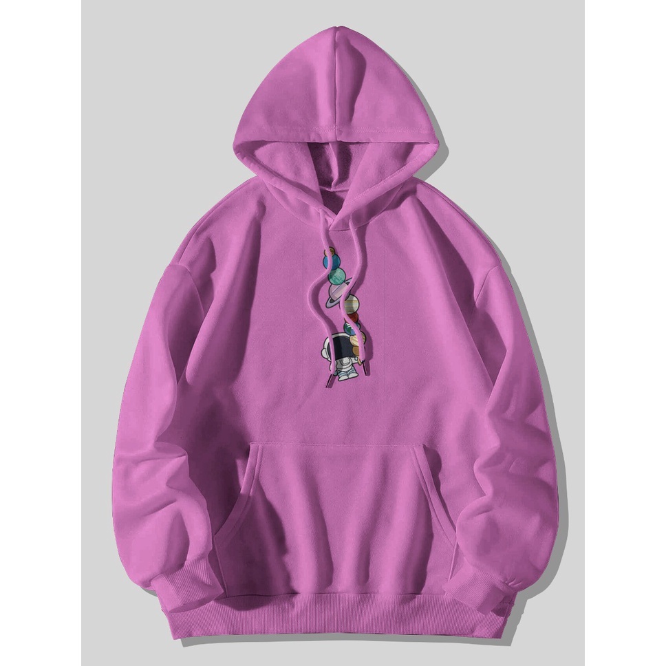 Sweater Hoodie Pria Nasa Planet Mocca| Jumper Pria Hoodie Unisex Premium