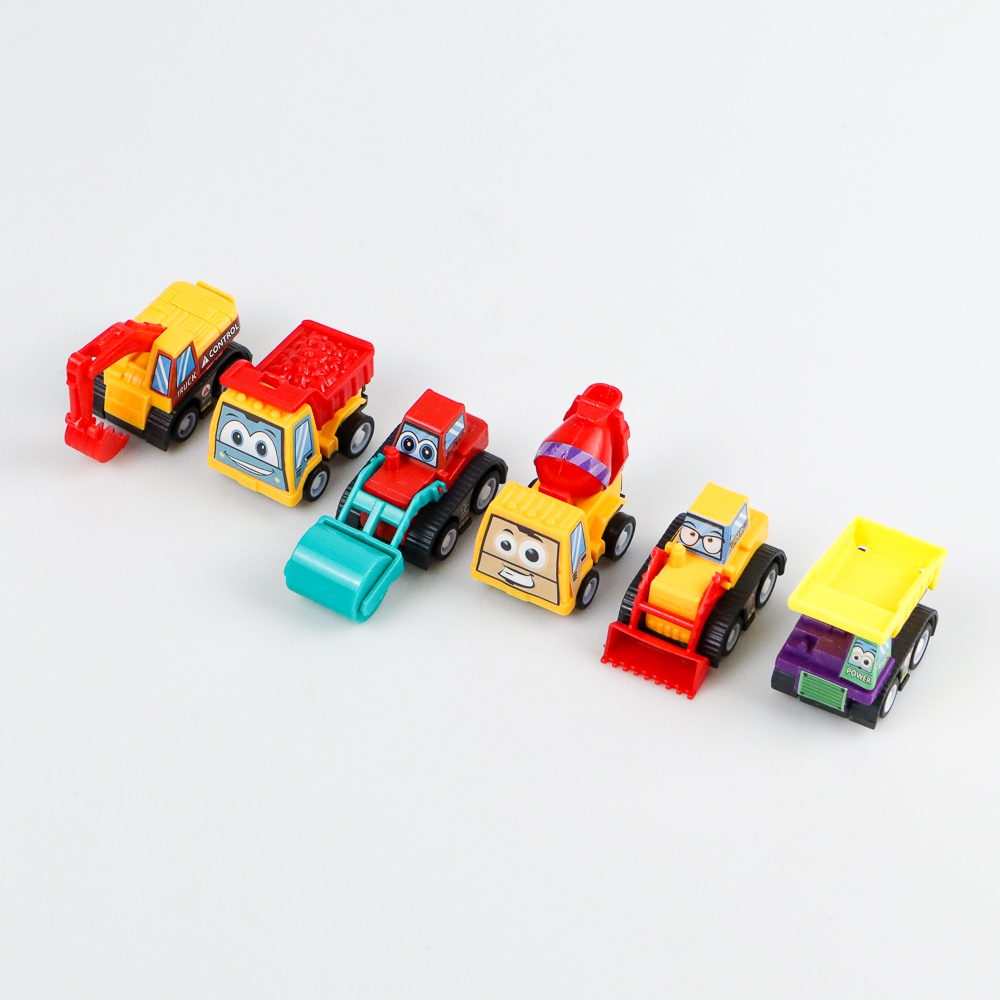 GSi8 Zkzc Mainan Anak Mobil Car Truck Children Toy 6 Pcs Xy422 Multi-color Or-i