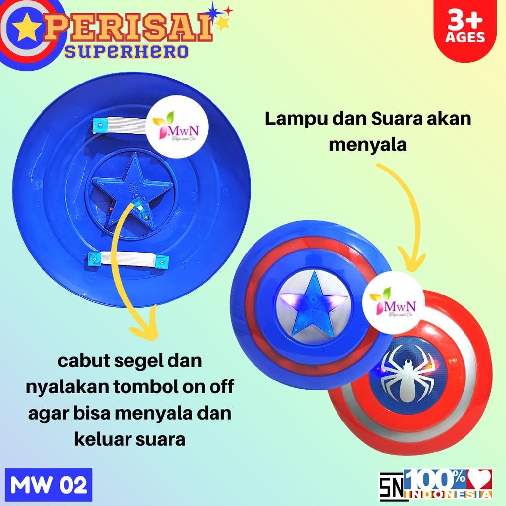 MWN.TOYS Mainan Tameng Perisai Superhero MW02