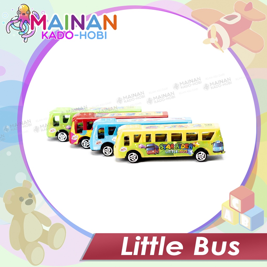MAINAN ANAK MINIATUR DIECAST CAR MINI LITTLE BUS