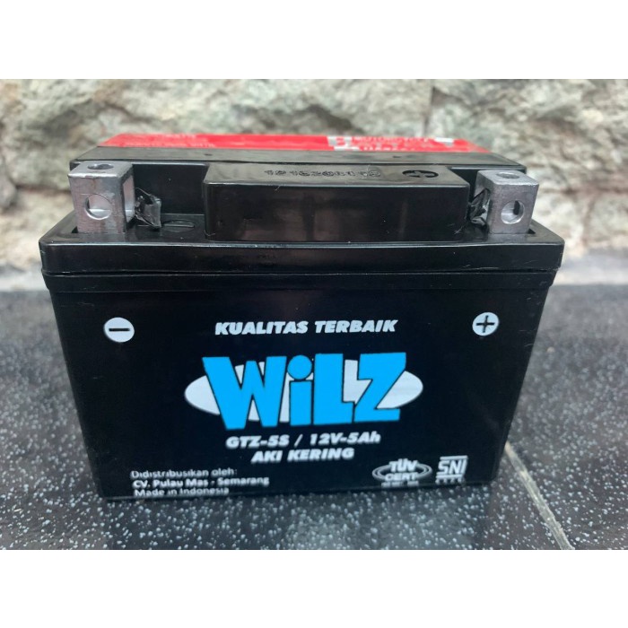 %%%%] AKI WILZ KERING - GTZ 5S - 12 V / 5 AH - BARU AKI KERING