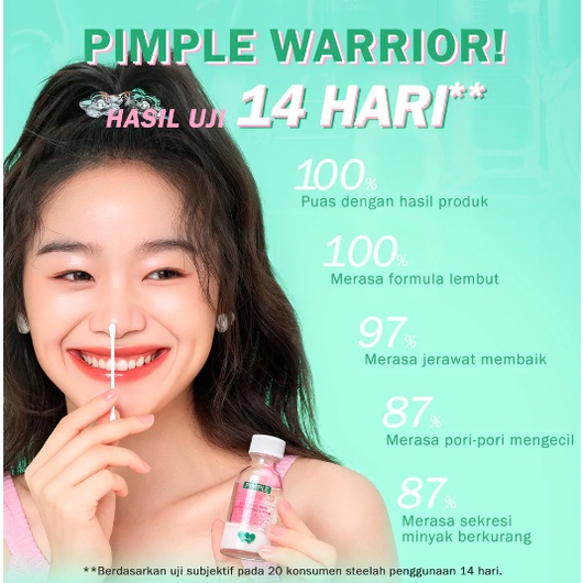 BNB barenbliss Pimple Warrior! obat jerawat Salicylic Acid Acne Drying Lotion - Acne Spot Treatment Care