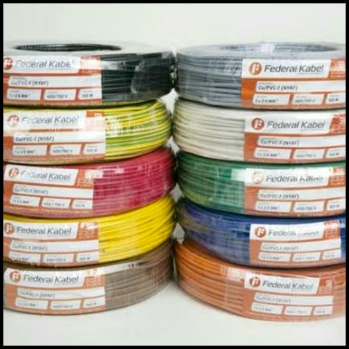 Promo Kabel Federal Nyaf 2,5Mm Roll 100M Serabut 1X2.5 Mm Nyaf 2,5 Mm 2.5