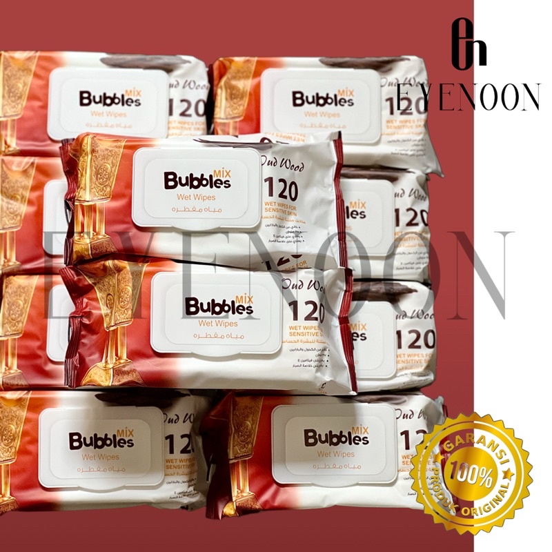TISSUE BASAH OUD WOOD BY BUBBLES MIX TISU BASAH WET WIPES