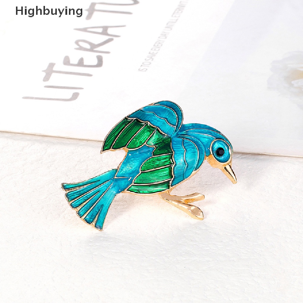 Hbid Alloy Hewan Burung Berlian Imitasi Bros Paduan Enamel Antik Pin Pernikahan Pin Untuk Wanita Pria Pakaian Syal Pasangan Kerah Perhiasan Glory