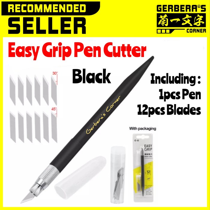 

Art Easy Grip Pen Cutter Hobby Knife Pen Knife Art Knife Gundam Model Kit