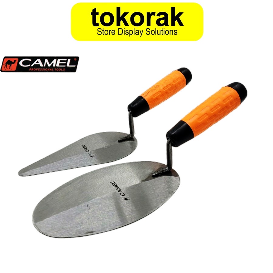 SENDOK SEMEN GAGANG KARET FIBER CAMEL SENDOK SEMEN BULAT LANCIP 6 INCH